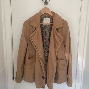 Free People Vintage Tan Utility Jacket